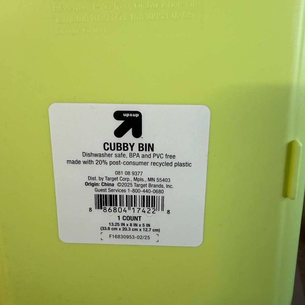 Target Lime Green Storage Bin - Picture 3 of 3
